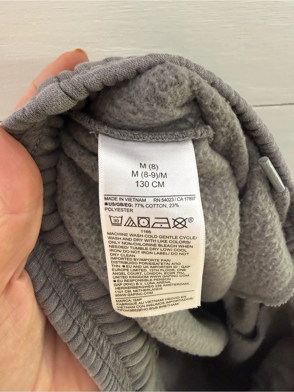 GAP • Kids VintageSoft Relaxed Joggers in Sharkfin Size Medium - Picture 6 of 7